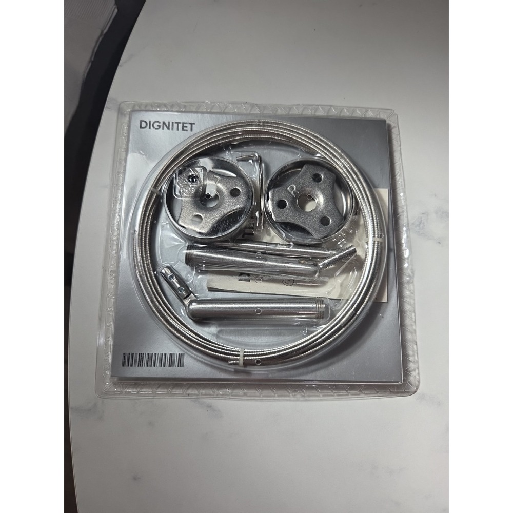 IKEA DIGNITET Curtain Wire Stainless Steel 600.752.95 500cm 197" NEW